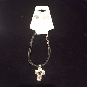 Cross heart bracelet